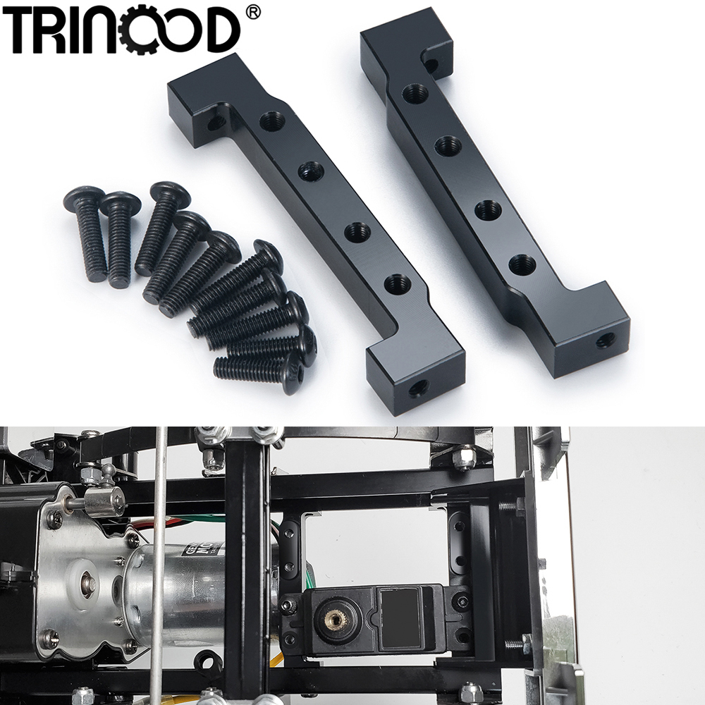 TRINOOD ด้านหน้า Servo Mounts โลหะ Servo คงที่สำหรับ Tamiya 1/14ลากหัว Trailer รถบรรทุก Mobil RC อะไหล่อัพเกรด