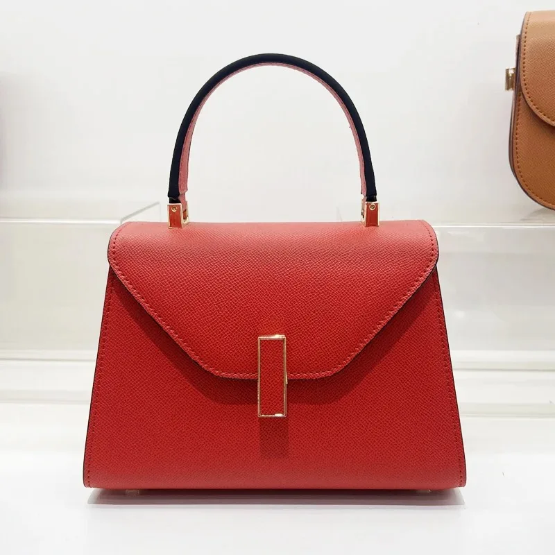 Nuevos bolsos de mujer, bolsos atmosféricos de Color sólido, bolsos versátiles para ir al trabajo, bolso de un solo hombro tipo bandolera