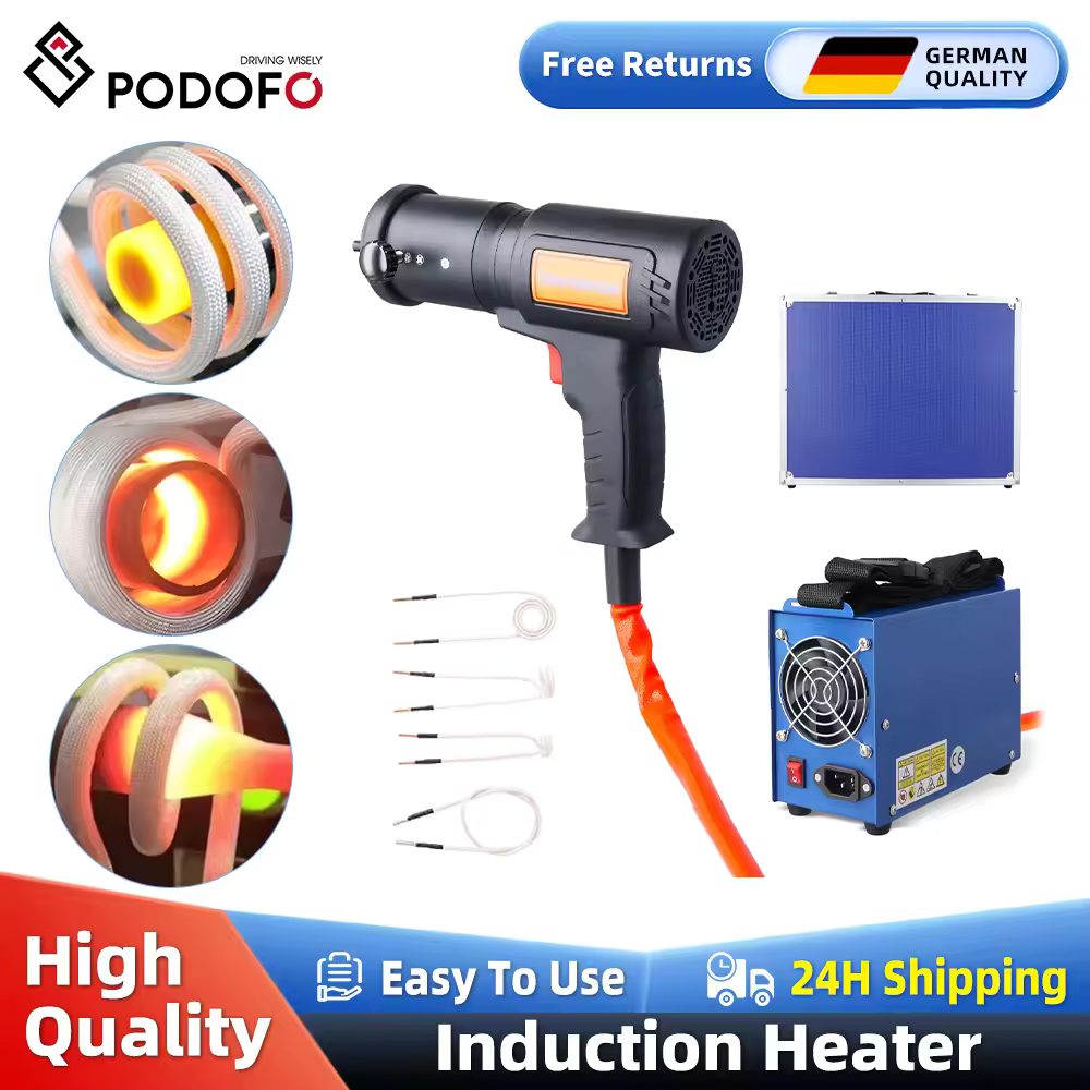 Podofo 1500W Kit aquecedor de indução magnética Aquecedor de indução Aquecedor de indução eletromagnética Ferramenta removedora de parafuso