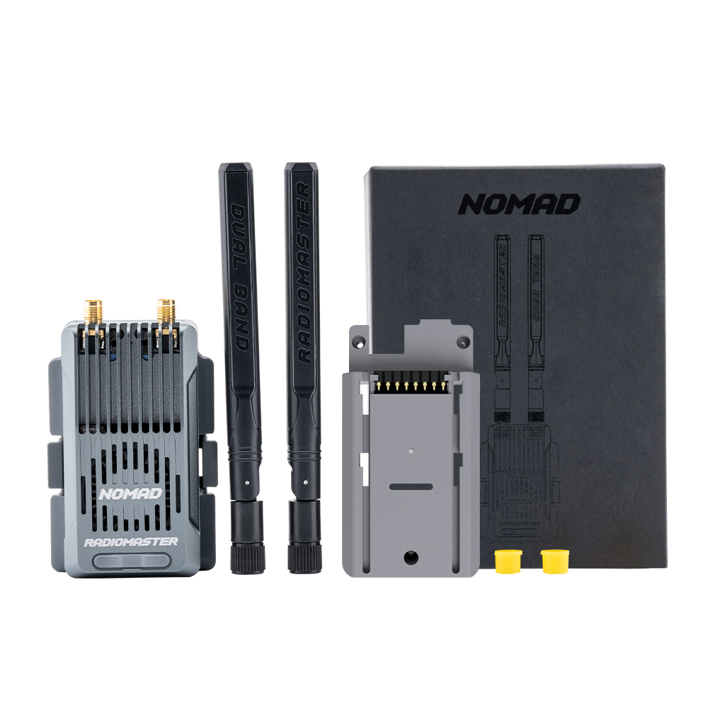 Módulo Radiomaster Nomad Gemini Xrossband ExpressLRS de doble banda tira de luz RGB integrada con adaptador de módulo Nano/Micro