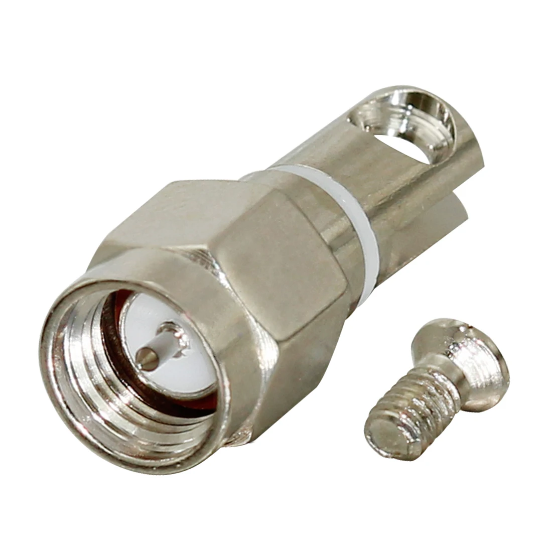 1pc SMA Male Plug RF Coax Connector with Screw Swivel Nickelplated For Telescopic Antenna Socket