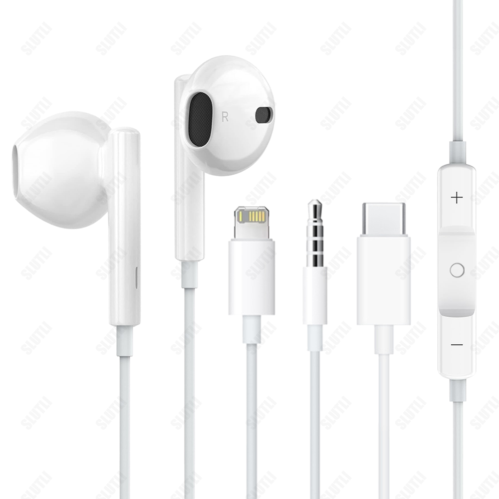 Оригинальные проводные наушники для Apple iPhone 17, 16, 15, 14, 13, 12, Pro Max, наушники для Samsung, наушники Lightning USB C 3,5 мм