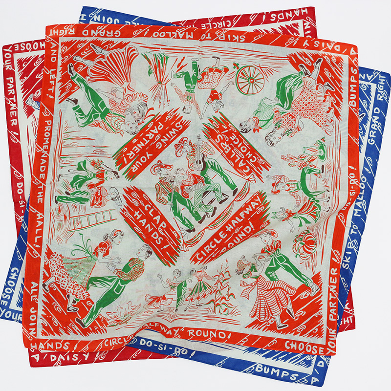 Vintage Music Party Festival Katoen Digitale Single-Side Bedrukte Bandana 'S Vrouwen Meisje Hoofddoek Hoofddoek Hoofdband Halsdoek Hoofddoek Hoofddoek