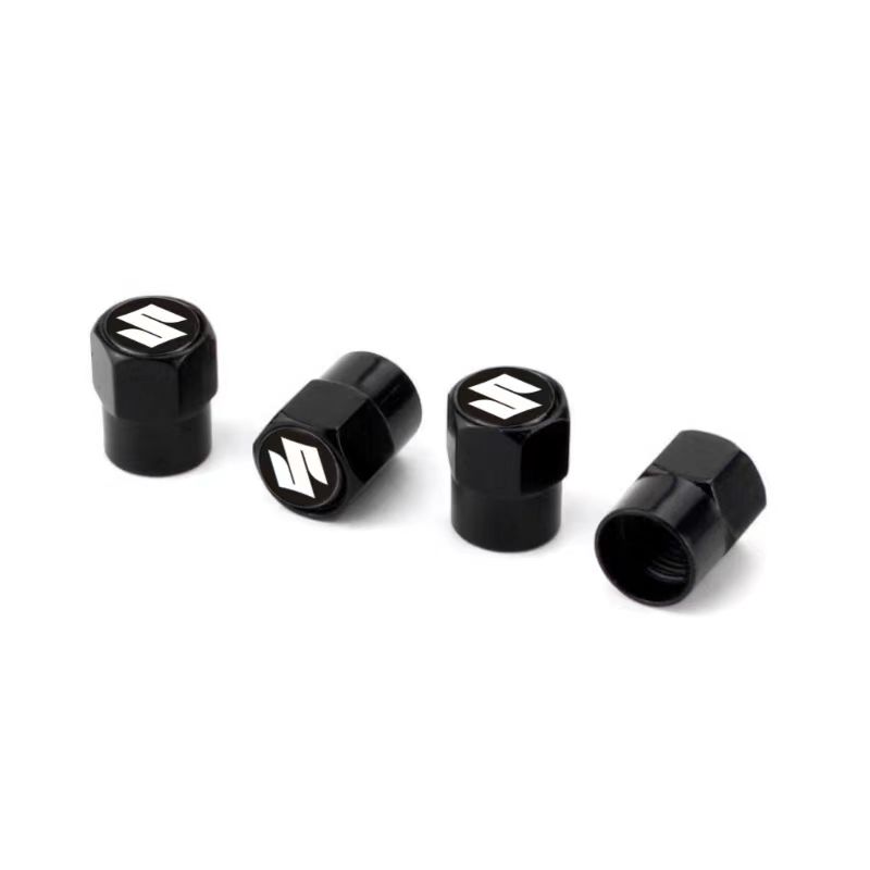 4 Uds. Tapas de válvula de neumático de rueda de coche de Metal, cubiertas de vástago para Suzuki Jimny Grand Baleno Vitara Sx4 Swift Alto, accesorios para coche
