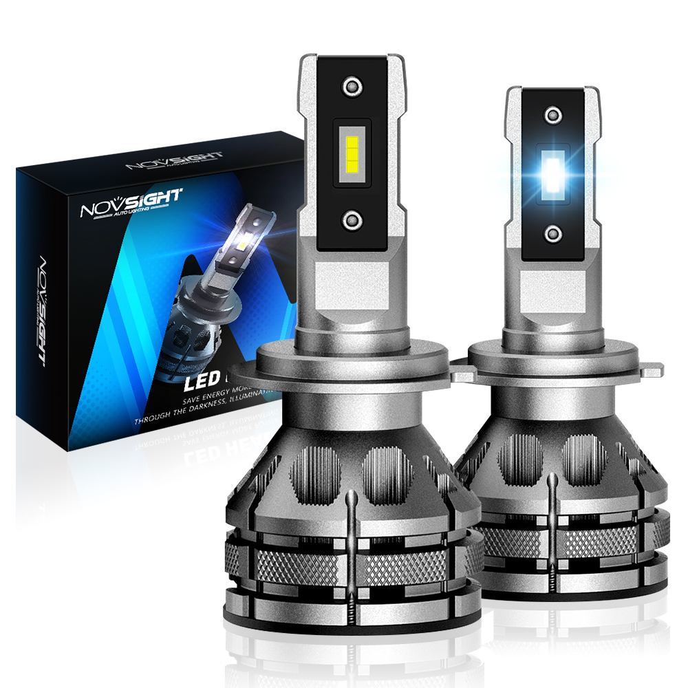 NOVSIGHT H11 Led 80W 15000LM H4 H7 H1 H3 H13 9003 9005 9006 9007 9012 Декодер мини Размер Автомобильные фары лампы 6500K автомобильная светодиодная лампа