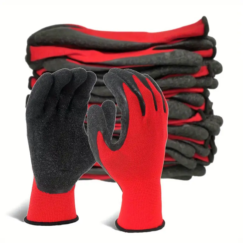20 Pezzi/10 Paia Guanti protettivi da lavoro professionali per uomo Costruzione Donna Guanti da corsa in nylon da giardino obtati CE EN388.