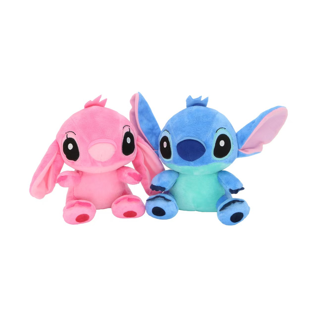 Lilo & Stitch Plush Toys Pink Lilo Blue Stitch Stuffed Plush Dolls Pendant Toys Models Cute Boy Girl Birthday Gift