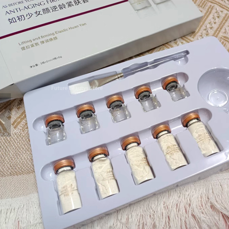 Korea DIY Miracle Face Mask Peptide Hyaluronic Acid Essence Kit Repair Face Lifting Firming Brightening Fine Lines Skin Care