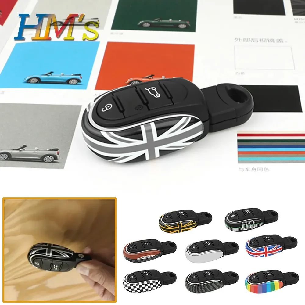 Estilo de coche aleación funda para llave cubierta cadena Unión Jack para Mini Cooper JCW F54 F55 F56 F57 F60 Clubman Countryman accesorios de coche