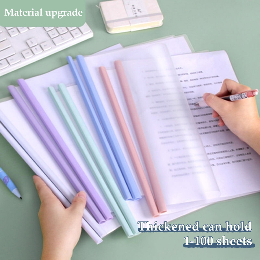 Morandi bolsa de almacenamiento de carpetas A4, bolsa de archivo impermeable transparente, protección de documentos, suministros escolares de oficina, 2 unidades
