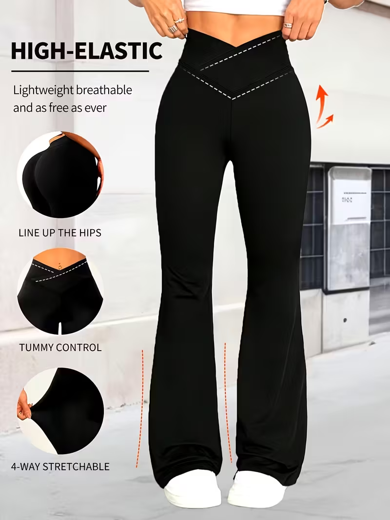 Leggings de cintura alta para mujer: pantalones de yoga elásticos con control de barriga, agarre antideslizante, leggings de entrenamiento para todas las estaciones para gimnasio,
