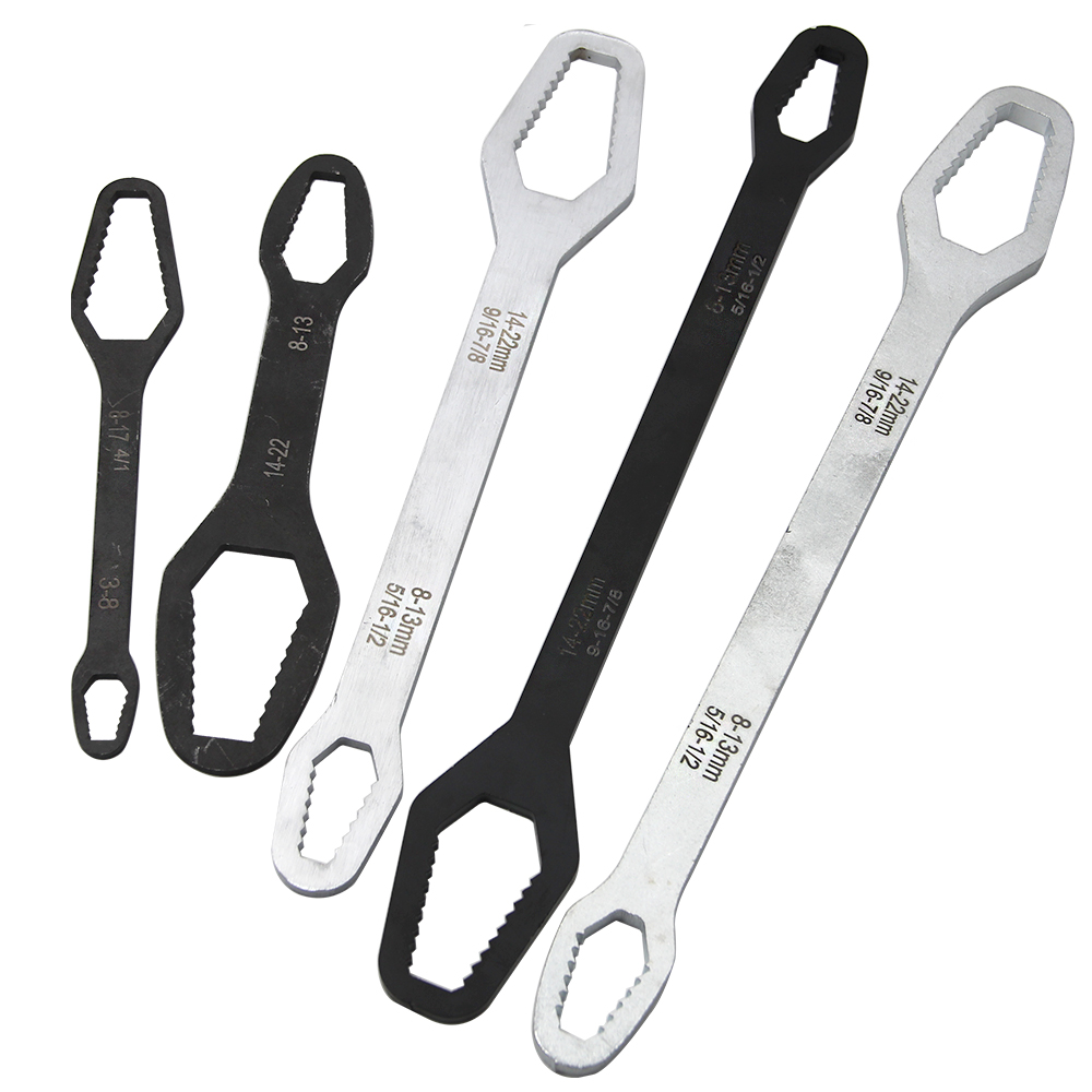 Chiave a scatola multifunzionale a doppia estremità da 3-17 mm Chiave solida esagonale da 8-22 mm per stringere viti e dadi di vari diametro