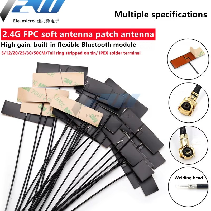 5 TEILE/LOS WiFi 2,4G High Gain 5dbi, integrierte Flexible FPC Weiche Antenne ZigBee Ipx4 Bluetooth Modul IPX1/IPX4-K Patch Antenne