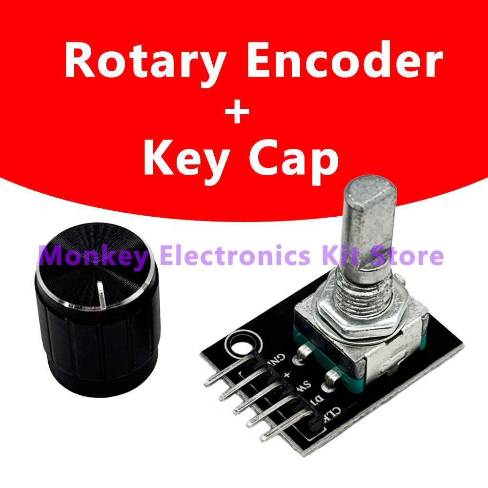 1 ถึง 8 PCS KY-040 360 องศา Rotary Encoder โมดูลลูกบิดหมวก 5V อิฐเซนเซอร์สวิทช์โมดูลบอร์ดพัฒนาสําหรับ R3 Board