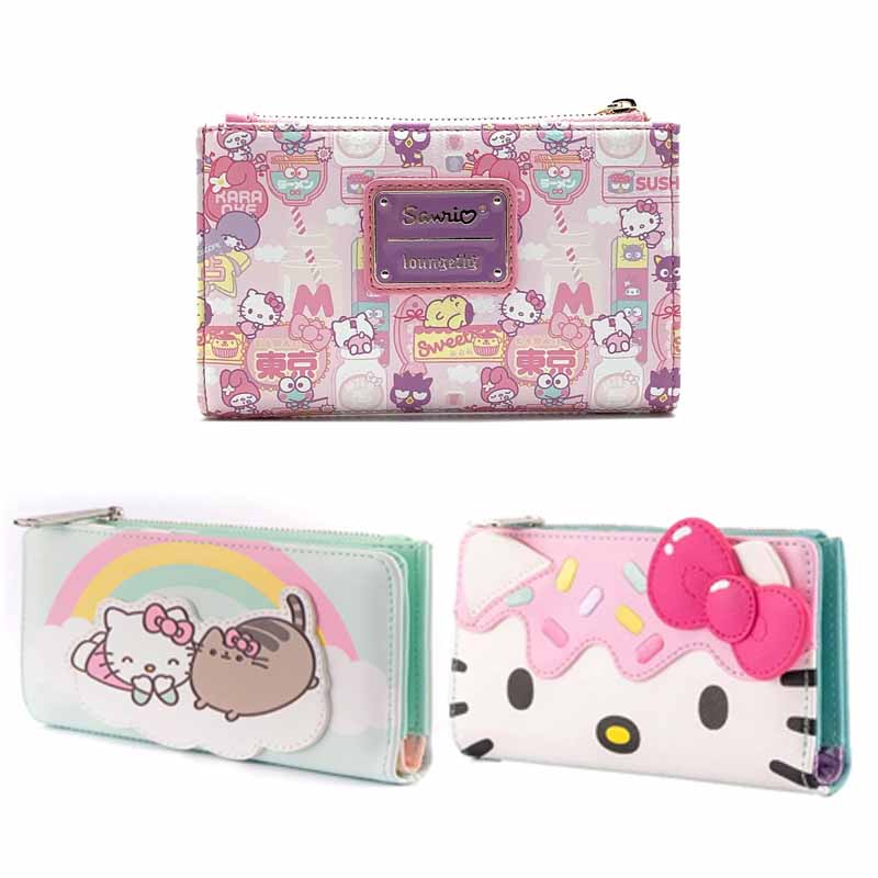 Portfel Mini Plecak Hello Kitty Chmurka Wygodny Portfel na Monety - Modny Śliczny