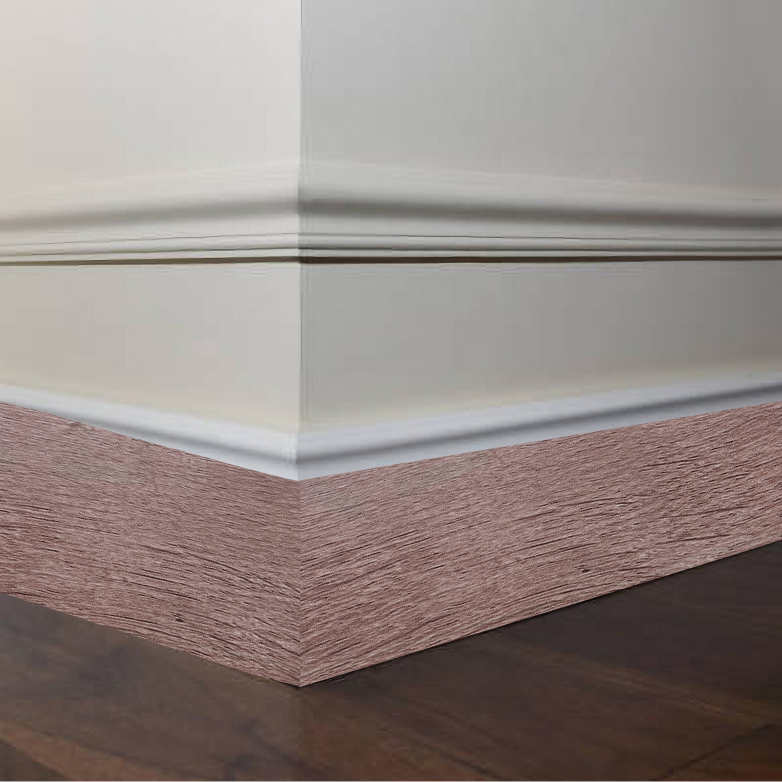 1 Roll Wood Grain Adhesive Skirting Board Flexible Molding Trim Peel Stick Baseboard Wall Decor Floor Molding Sticker
