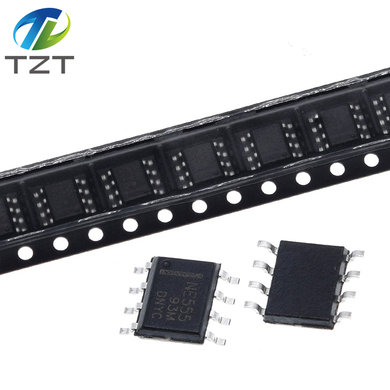 DIYTZT 10/50/100 Uds NE555 NE555N 555 NE555DR NE555DT