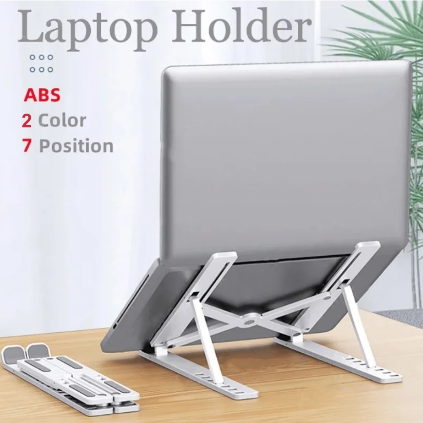 Soporte ajustable para ordenador portátil de 7 niveles, soporte plegable para portátil, Base de soporte ABS para Macbook, Lenovo, portátil, Air Pro