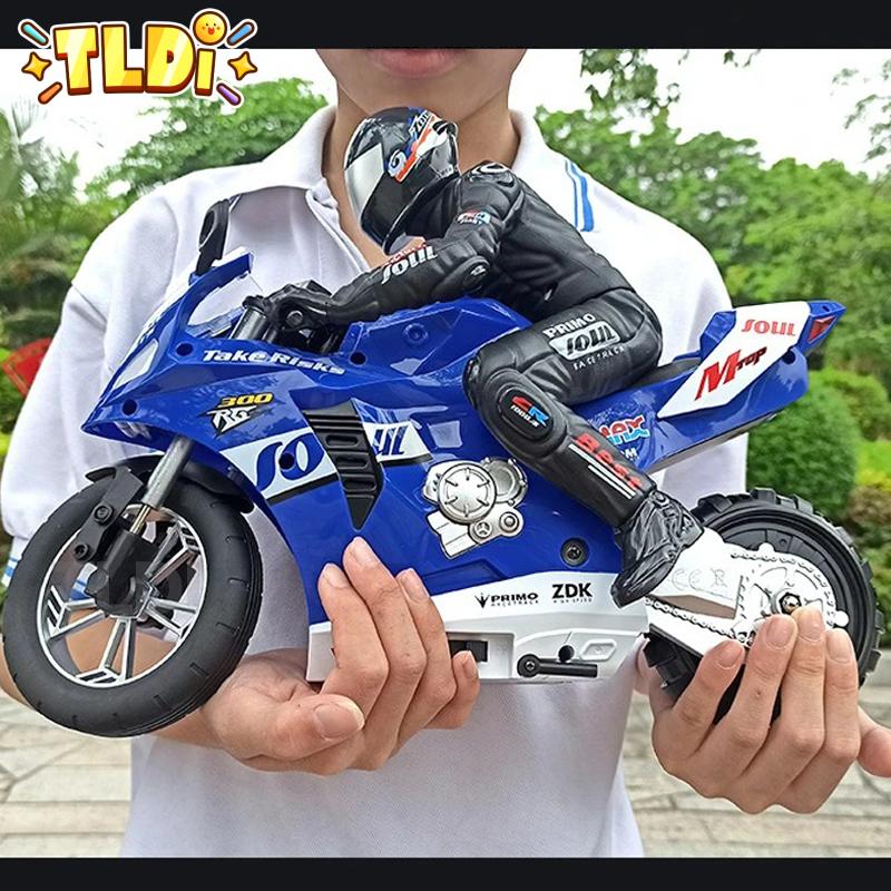 RC Motorräder Spielzeug für Jungen 1/6 Elektromotor RC Autos High Speed 4CH Fernbedienung Racing Motorrad Drift Auto Modell Geschenk