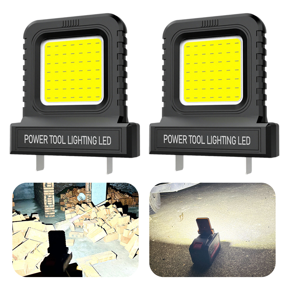 Elektrowerkzeug-Zubehör, LED-Arbeitsleuchte für Makita, Milwaukee, Dewalt, Bosch, Dayi Lomvum, Zhipu, 18 V-21 V, Li-Ionen-Akku