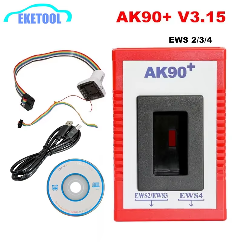 Programador de Llaves AK90+ EWS 2/3/4, Lector de Códigos de Llaves V3.19, Versión Más Reciente, Escáner de Programación de Llaves AK90