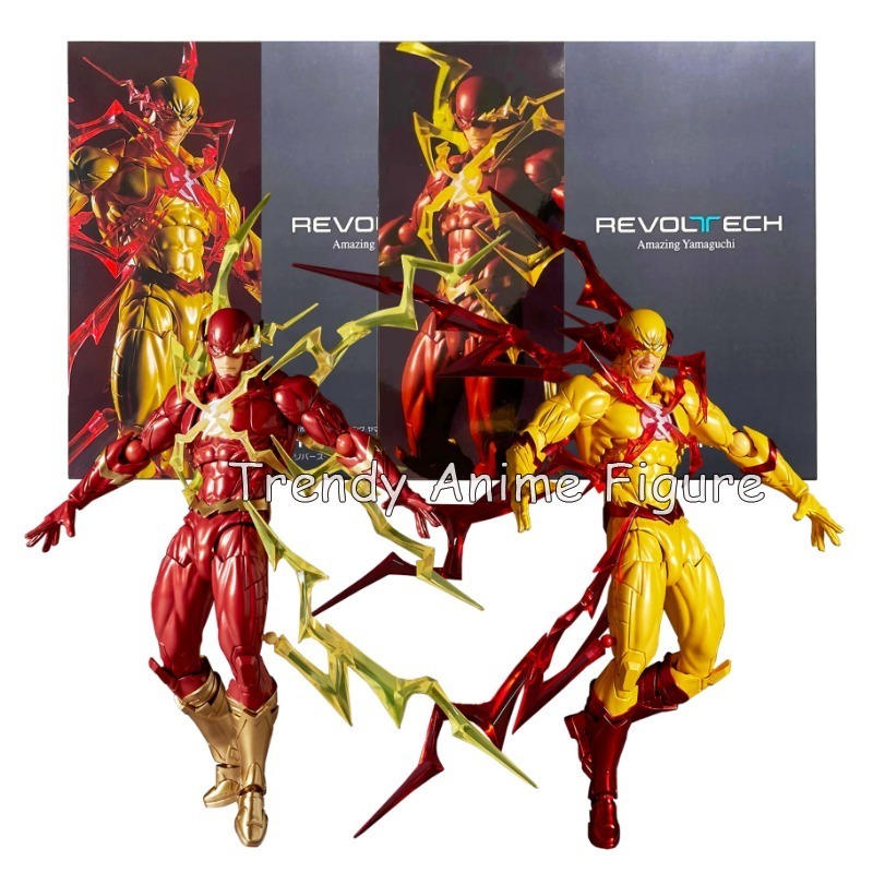 Revoltech Amazing Yamaguchi Flash Actionfigur, beweglich, 17 cm, Flashpoint-Modell, Kaiyodo Flash-Figuren, Spielzeugsammlung, Urlaubsgeschenke
