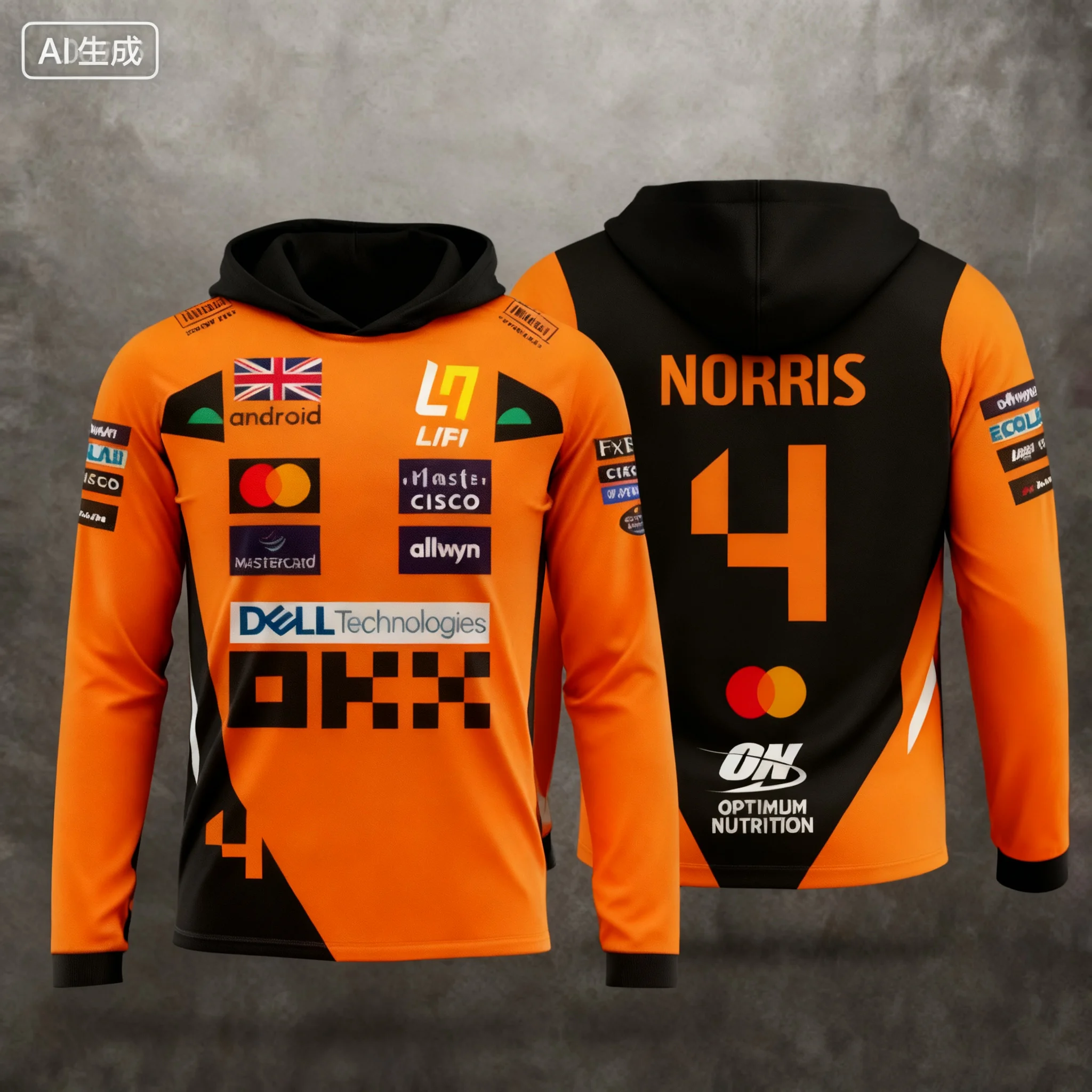 2026 Lando Norris Herfst/Winter Nieuwe Collectie: De perfecte combinatie van race-stijl hoodies en extreme sportkleding