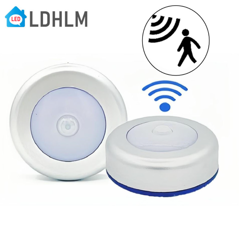 Luz nocturna con Sensor de movimiento PIR, Detector inalámbrico de detección de movimiento humano de 6LED, luz automática de encendido/apagado para iluminación de cabecera del hogar