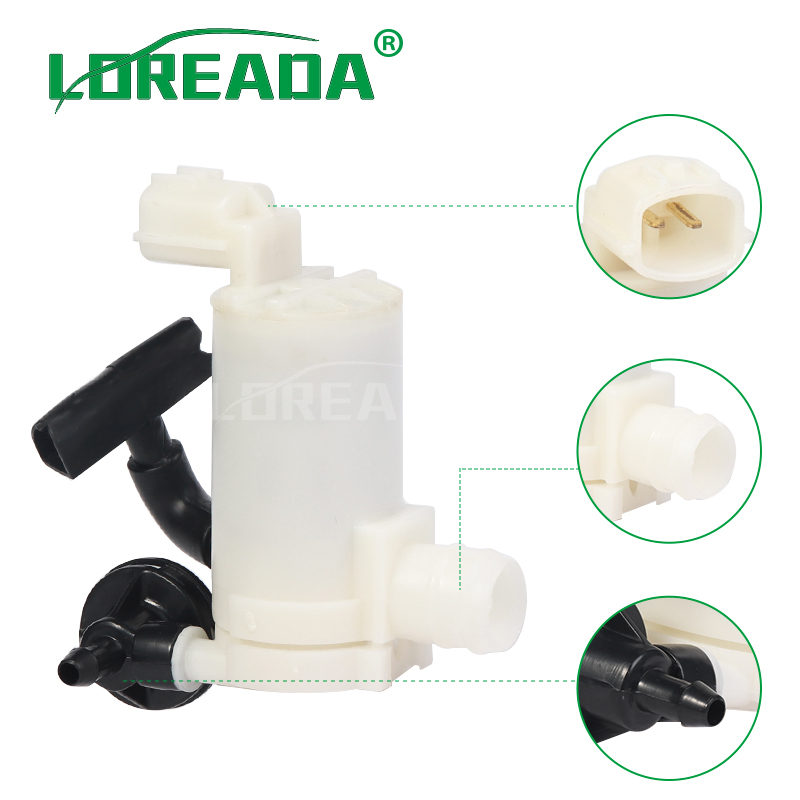 LOREADA-Pompe de lave-glace avant et arrière, double sortie pour Mazda2 URA back 2007-2015, tuyau d'échappement, qualité OEM, expédition rapide, nouveau