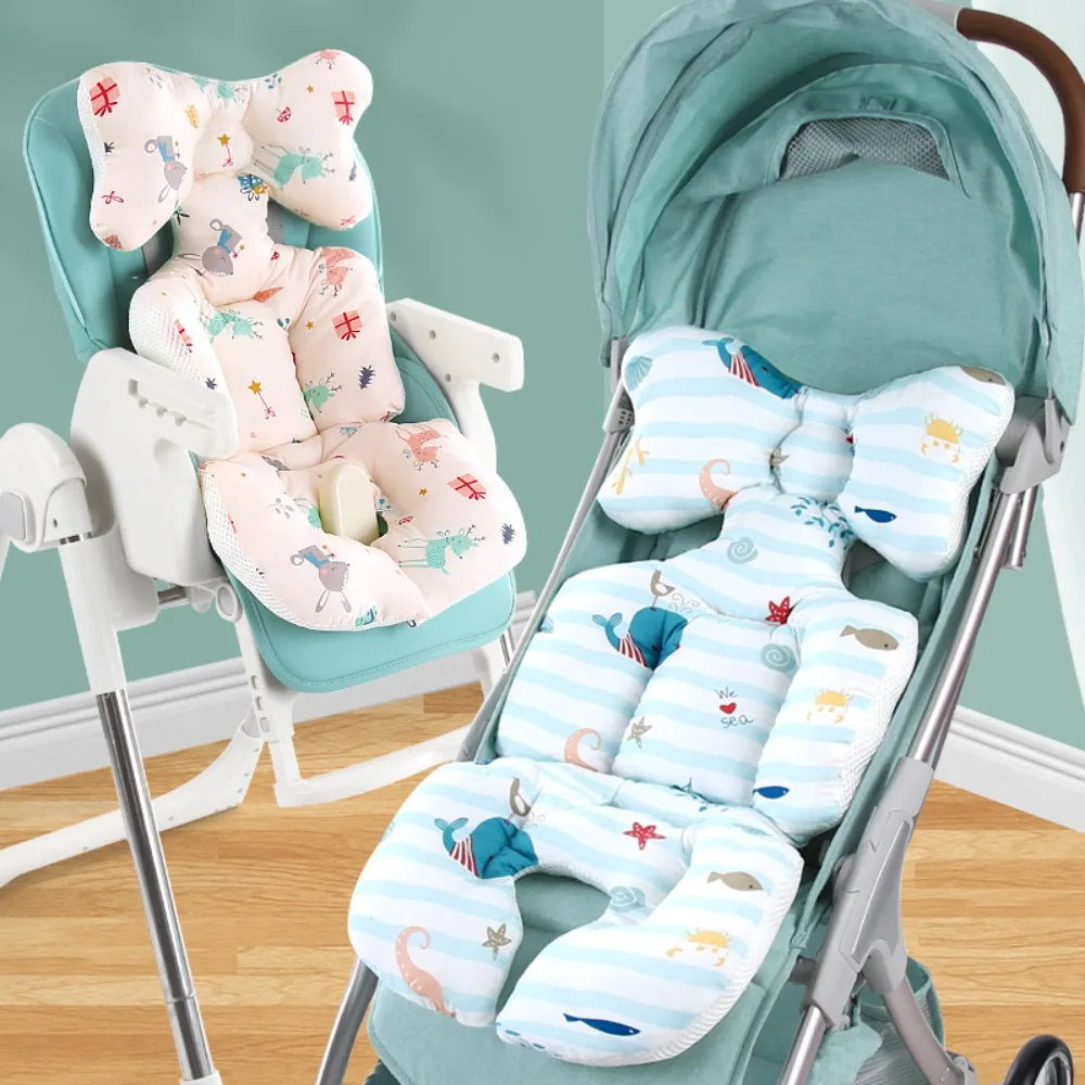 Almofada para carrinhos de bebê, forros de assento, almofada de carro de algodão para carrinhos de bebê, tapete para carrinho de recém-nascidos, acessórios de proteção de segurança