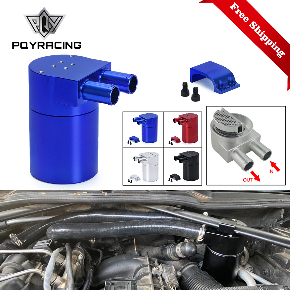 Tangki Kaleng Penahan Minyak Campuran Aluminium UNIVERSAL untuk BMW N54 335 Hitam & Perak & Merah & Biru PQY-TK60