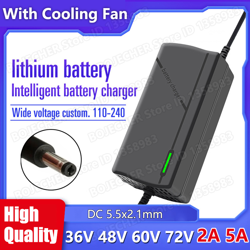 36v 48v 60v 72v carregador 2a 5a 10s 13s 16s 20s carregador de bateria de íon de lítio 42v 54.6v 67.2v 84v carregamento inteligente plugue da ue