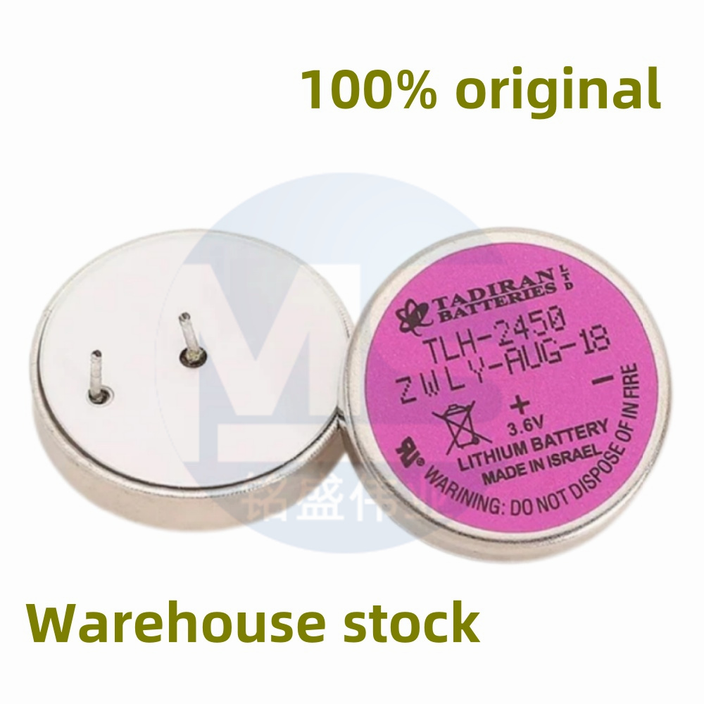 2 peças 100% original bateria de botão TLH-2450 3.6v sensor detector de pressão dos pneus resistente a altas temperaturas