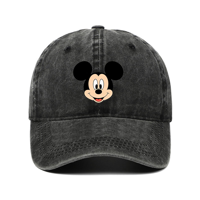 Cappellino da Baseball Unisex Vintage con Stampa Mickey Minnie, Cappello Trucker Regolabile con Chiusura Snapback, Stile Casual Hip Hop