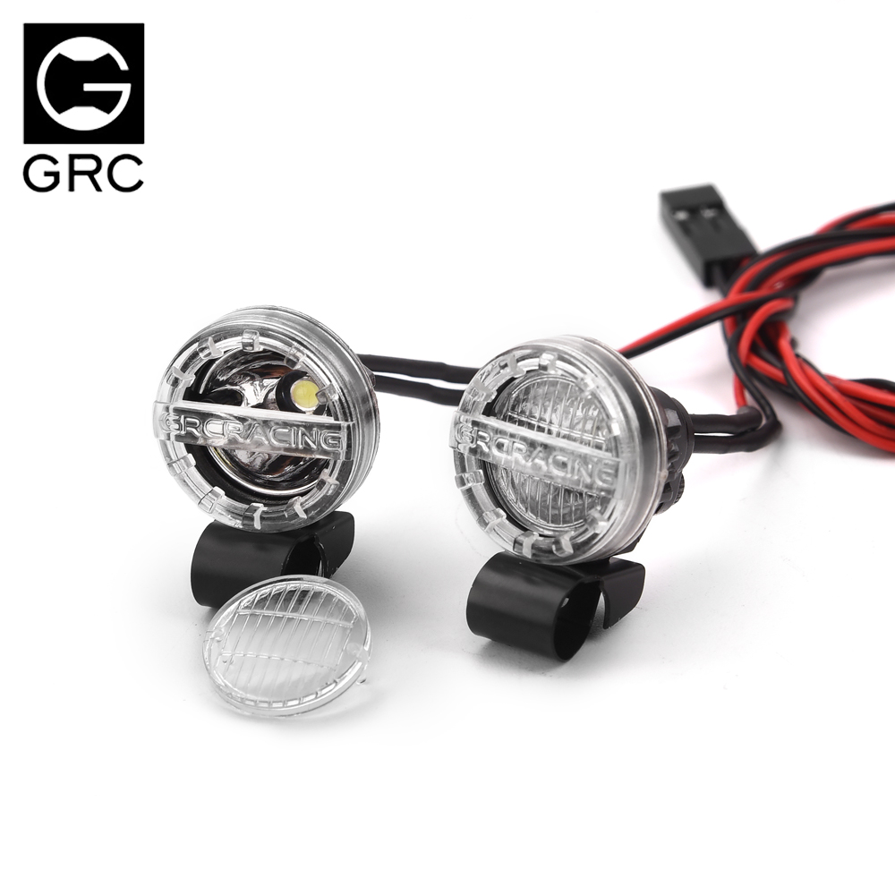 Foco de luz LED GRC de 16 mm Reflector de faro # GRC-Máscara para Traxxas TRX4 SCX10 D90 AT4 Slash Summit Tamiya WLP D12 # G157EA