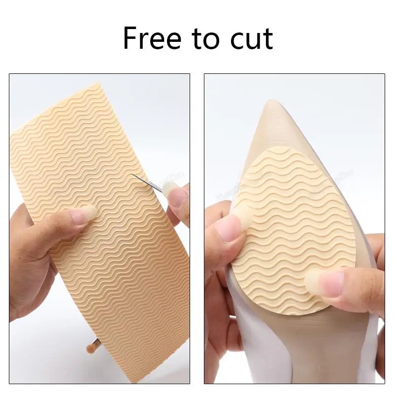 NIEUWE hoge kwaliteit rubberen zoolbeschermer dames hoge hakken antislip slijtvaste voorvoetpads reparatiezool zelfklevende inlegzolen