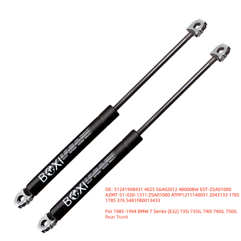 BOXI 2Pcs Penyangga Bagasi Belakang Gas Spring Untuk BMW Seri 7 E32 735i 735iL 740i 740iL 750iL 1985-1994 51241908431 Lifts Struts