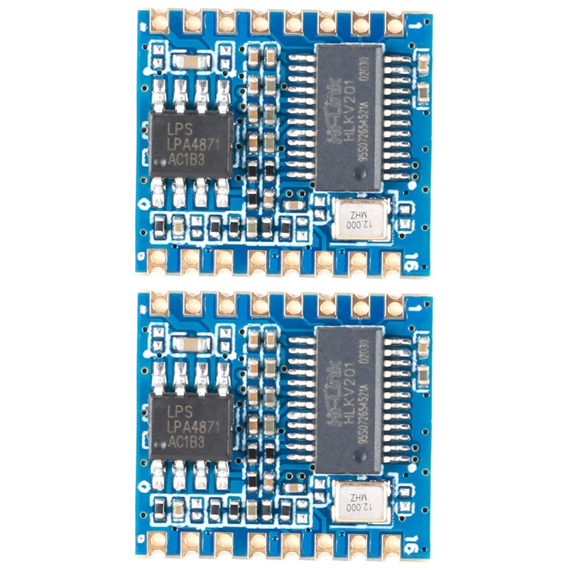2X Hi-Link/HLK-V20 Smart Voice Recognition Control Board Module Serial Port Module Dual-Mode DIY