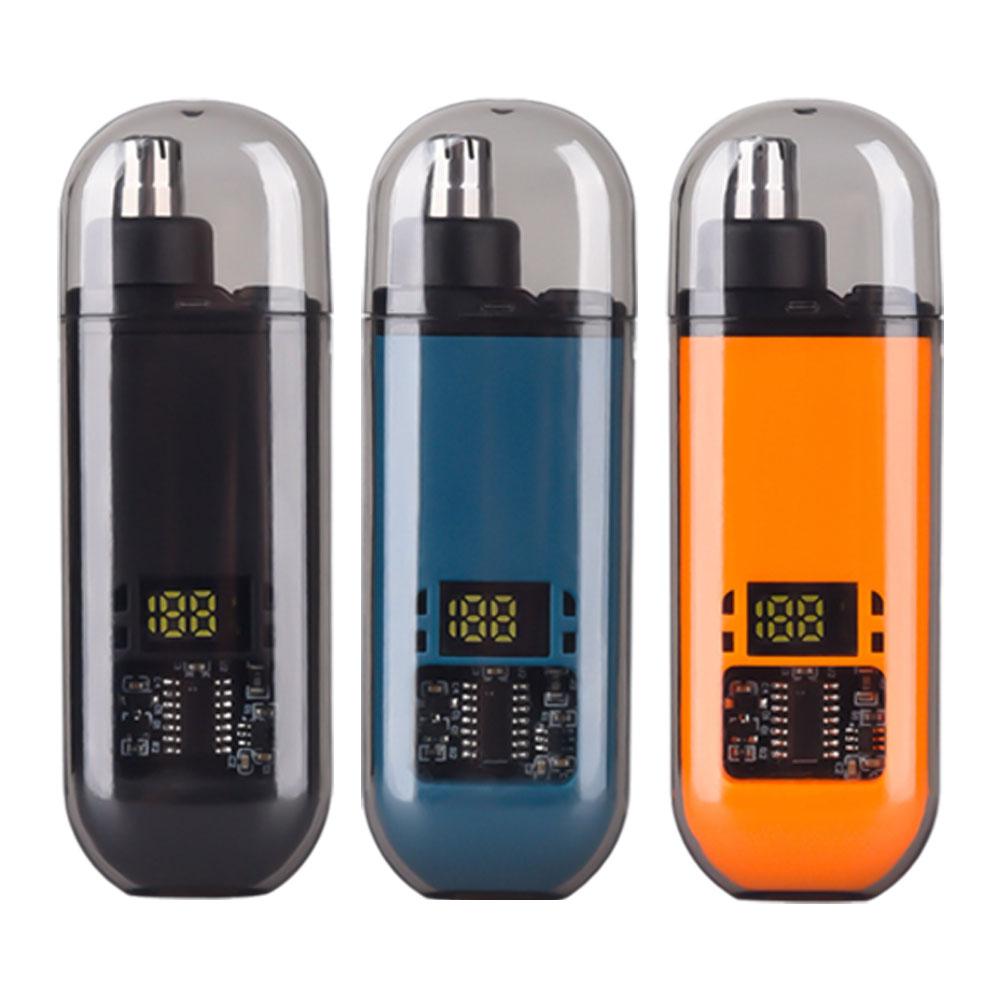 Recortador de pelo de nariz eléctrico portátil, recortador de pelo de cejas con carga USB para nariz y orejas, juego indoloro recargable, 1 ud.