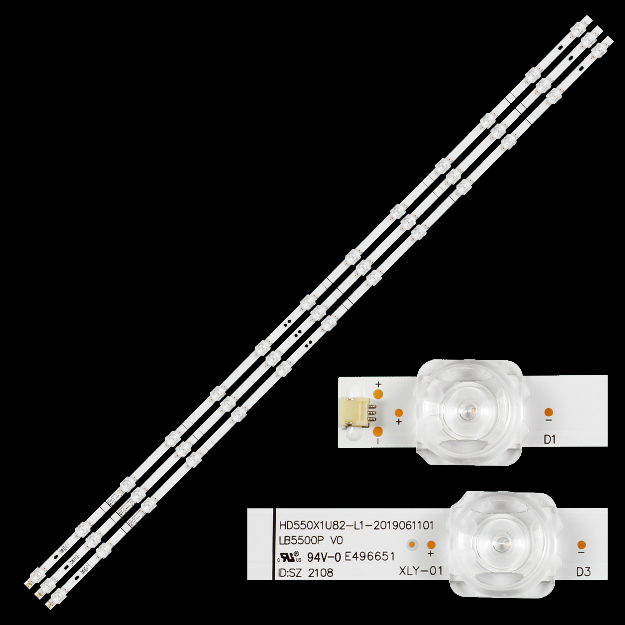 Tira de retroiluminación LED para 55R6E3 55H78G 55A7100F 55A6H 55H6510G 55H6570F 55H6570G 55H6590F 55R6040G 55R6070E3 55R6080G 55A7300F