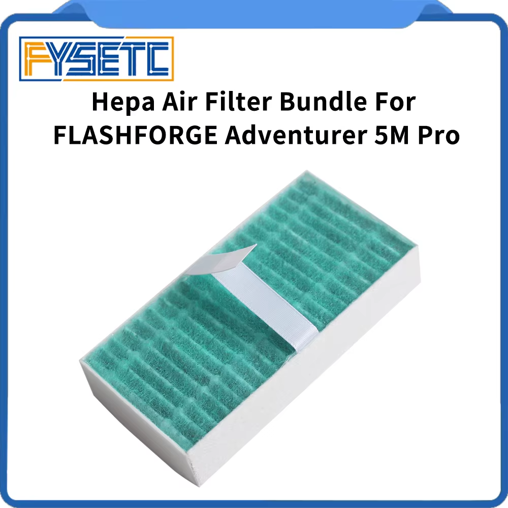 Paquete de filtro de aire Hepa para FLASHFORGE Adventurer 5M Pro, paquete de filtro de aire Hepa, piezas de impresora 3D para Adventurer 5M