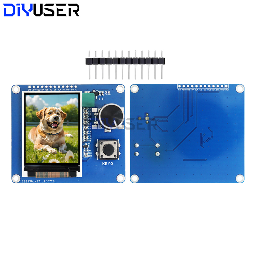จอแสดงผล TFT LCD ขนาด 2.0 นิ้ว พร้อมตัวเข้ารหัสแบบหมุน EC11 อินเทอร์เฟซ IIC SPI สำหรับ ESP32 Raspberry Pi โครงการ DIY
