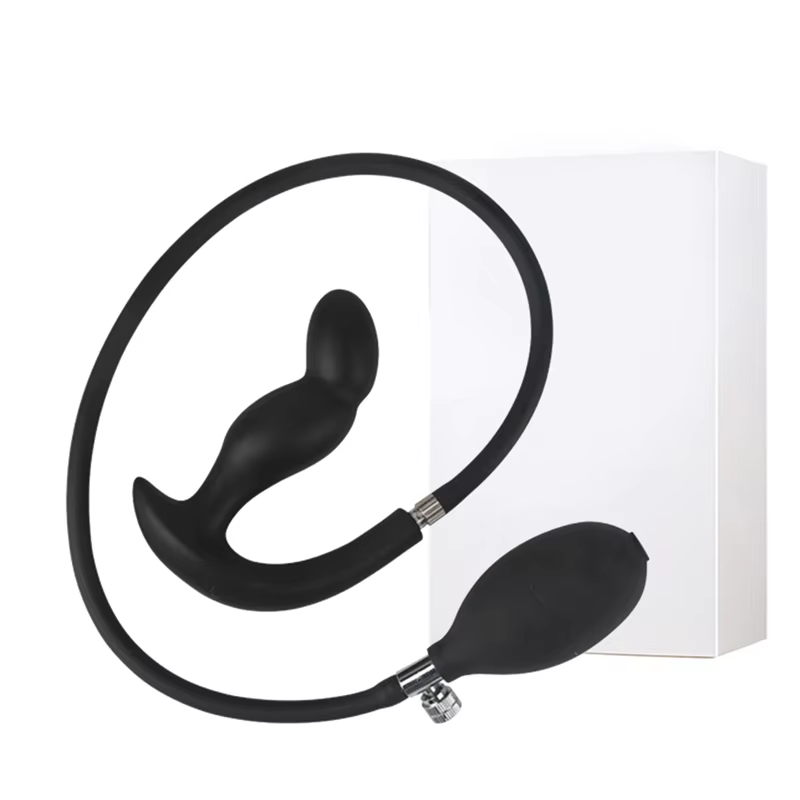 Go Out - Tapón Anal Inflable de Doble Capa, Súper Grande, Dildo con Bomba, Dilatador Anal, Masajeador de Próstata, Extensor, Juguetes Sexuales