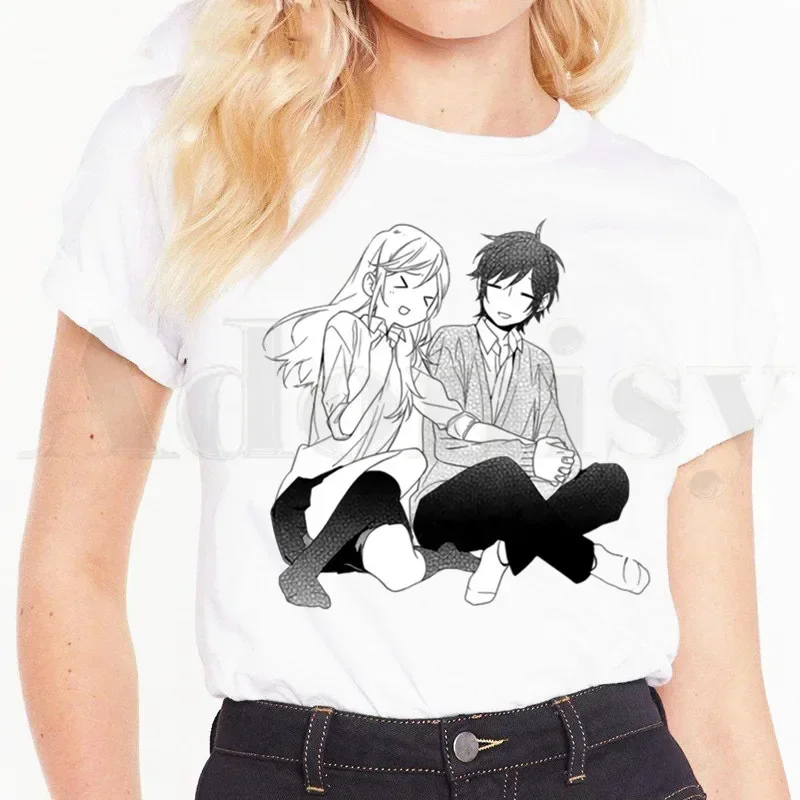 Horimiya Hori San To Miyamura Kun Anime z krótkim rękawem bluzki damskie koszulki Harajuku VintageT koszulki damskie t-shirt