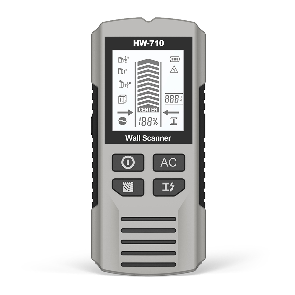 6-in-1 Stud Finder Wandscanner Groene achtergrondverlichting Elektronische Stud Detector voor 1-1/2 Inch Gipsplaten Stud Center Detecteren