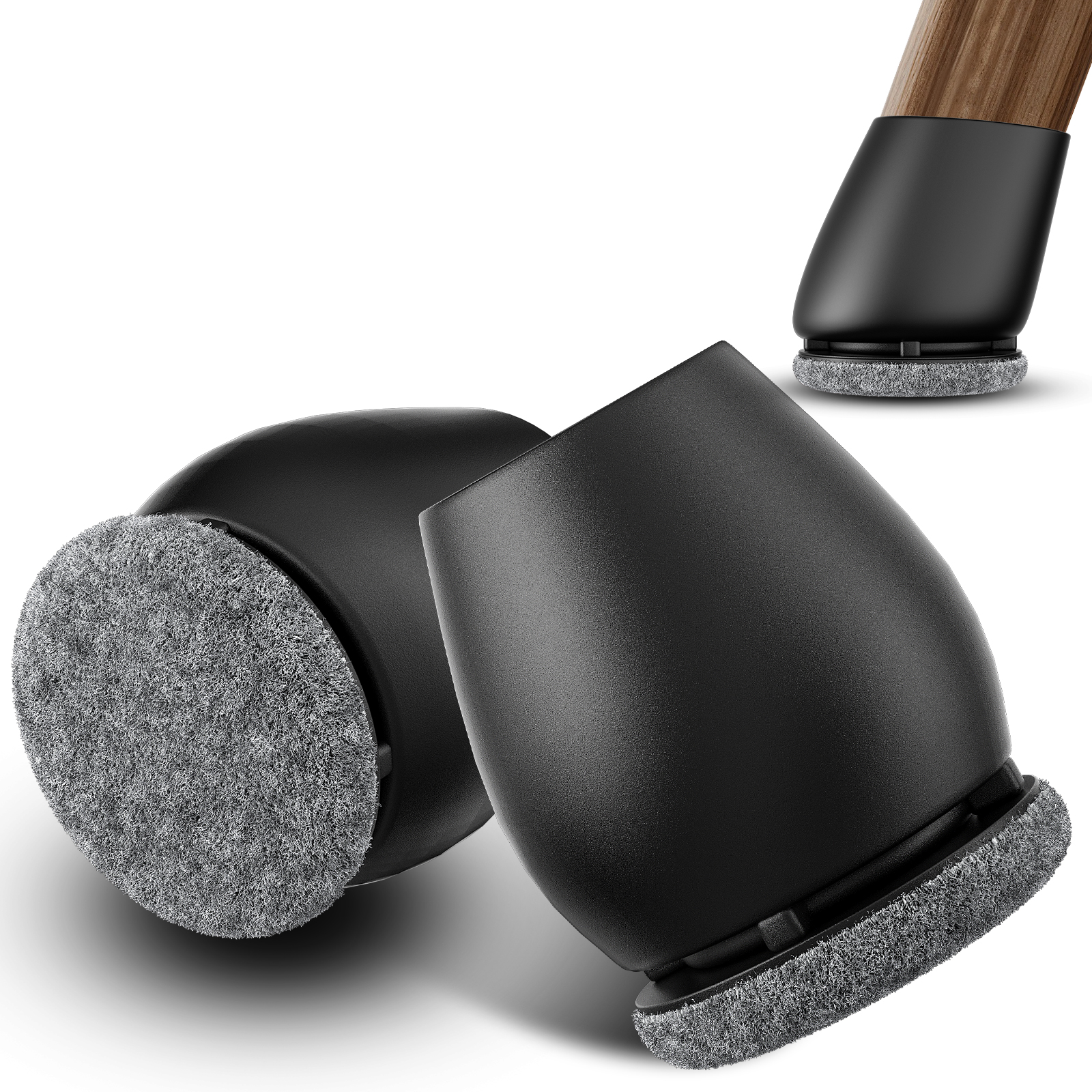 8 Uds protectores de patas de silla cubierta de pie Diagonal gris con almohadillas de fieltro de envoltura gruesa pies de mesa de muebles de silicona proteger suelos
