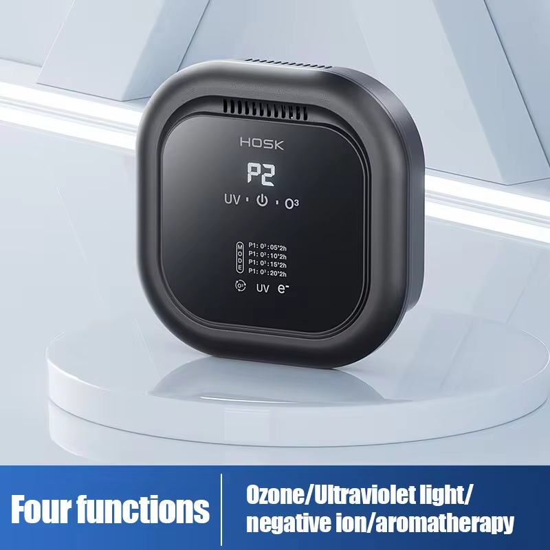 เครื่องฟอกอากาศสําหรับเครื่องกําเนิดโอโซนในบ้านพร้อม UV + น้ํามันหอมระเหยไอออนลบลบฟอร์มาลดีไฮด์กลิ่นควันเครื่องฟอกอากาศ