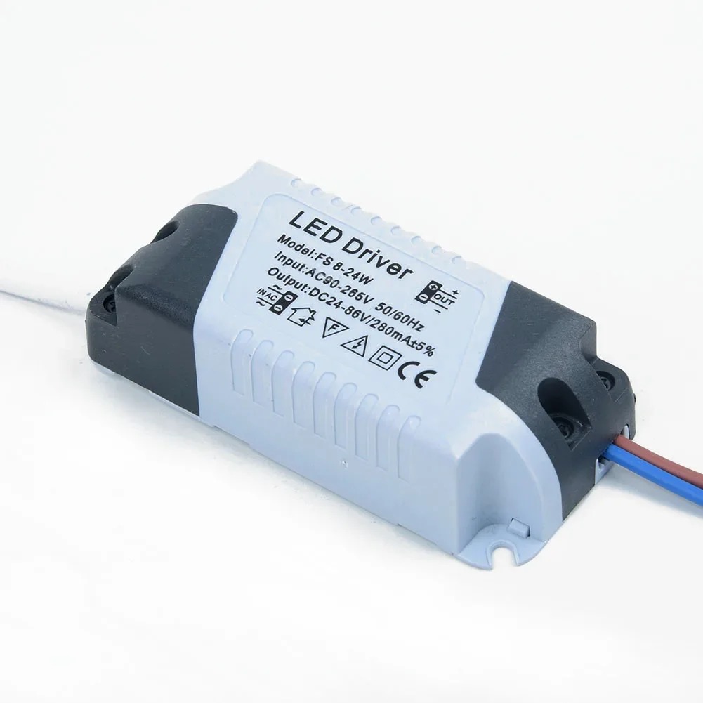 Controlador LED 280mA 8-24W AC 110V 220V a 24V CC Panel transformador de iluminación lámpara de techo tira LED adaptador de fuente de alimentación 1 ud.