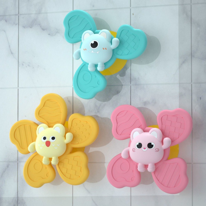 Brinquedos de banho do bebê para crianças do menino, Banho Sucker Spinner, Ventosa Toy, Presentes Infantis, Montessori, Engraçado, Chchocalhos, Mordedor, 1Pc