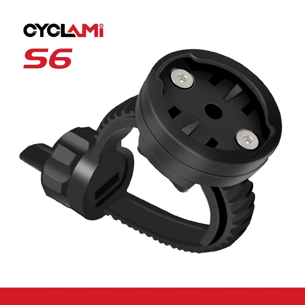 CYCLAMI S6 vélo GPS ordinateur support de montage support vélo lumières support universel adapté rotatif phare pour Garmin XOSS